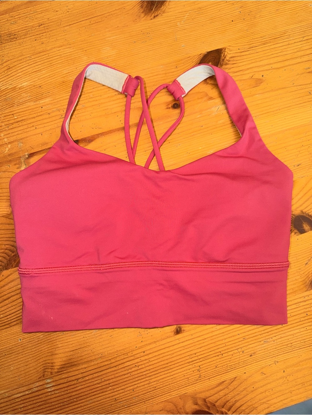 lulu- free to be longline bra- pink- size 4